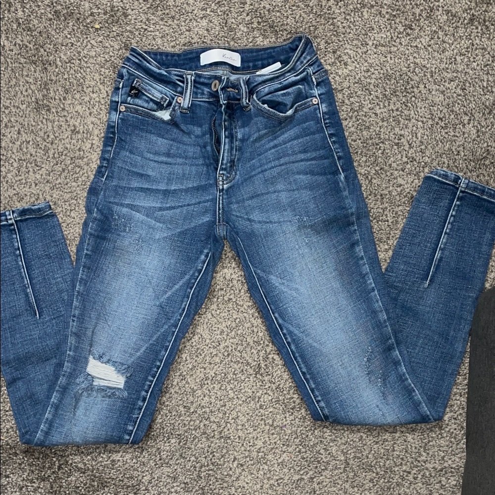 KanCan Distressed Blue Skinny Jeans
